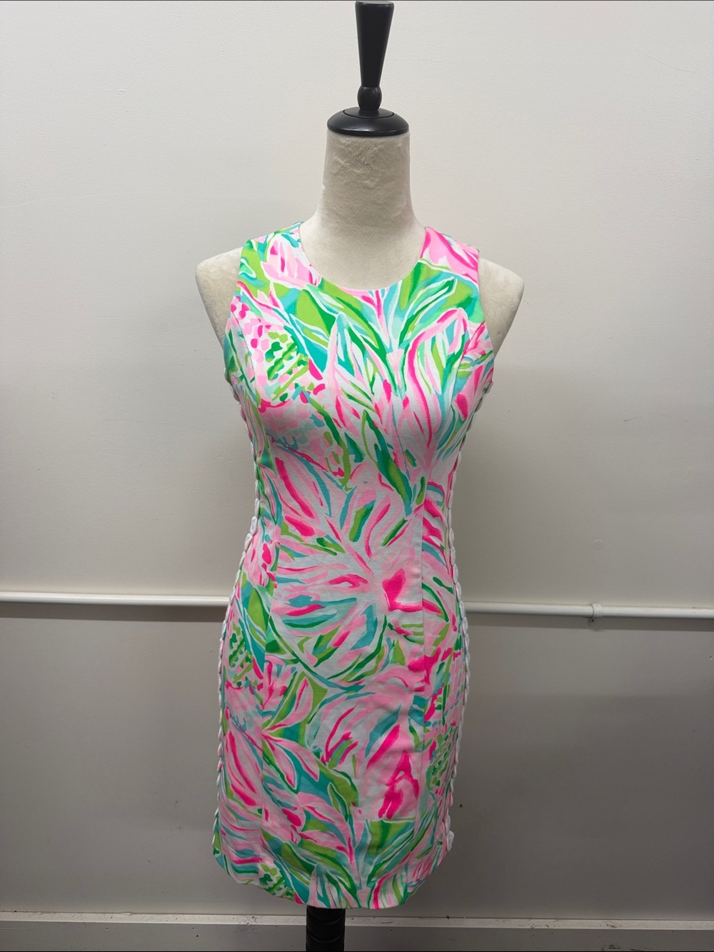 Lilly Pulitzer Mila Knit Shift Dress in Pink & Green-  NWOT